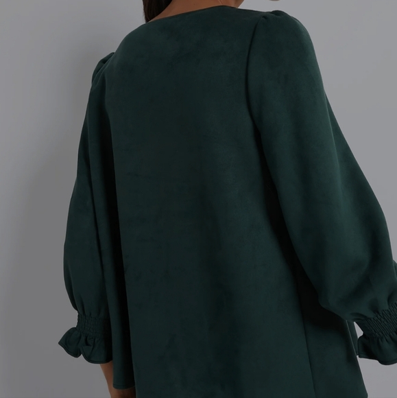 Tuckernuck Deep Green Blouse - Picture 8 of 15